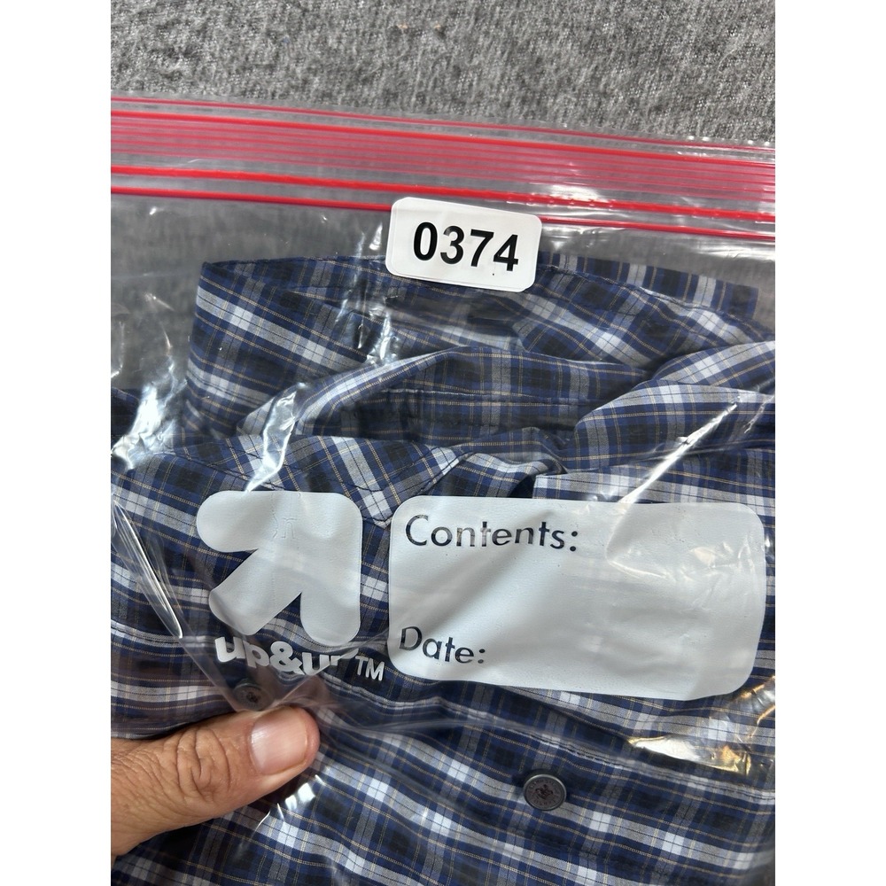 511 Tactical Snap Button Shirt Mens‎ XXL Blue Plaid Long Sleeve Casual - Picture 7 of 7